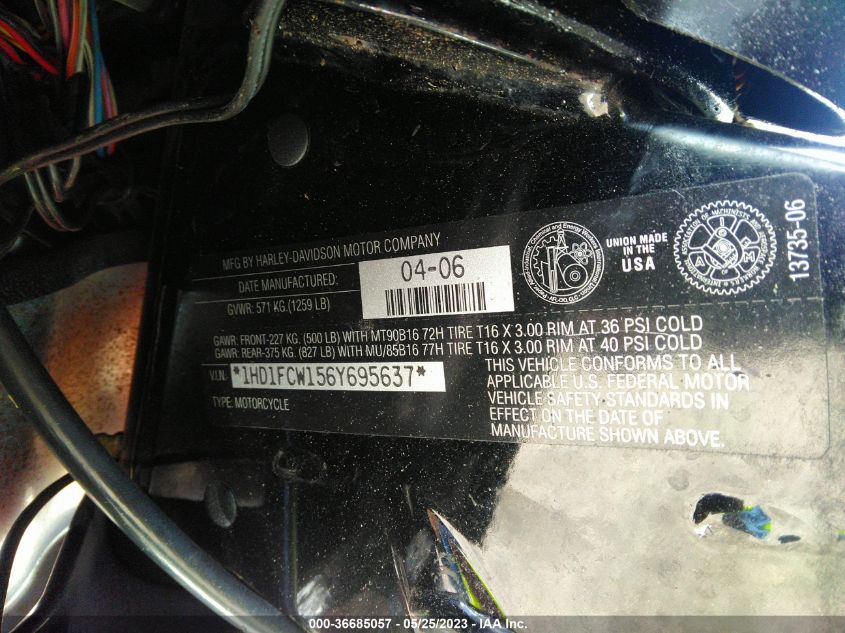 2006 HARLEY-DAVIDSON FLHTCUI - 1HD1FCW156Y695637