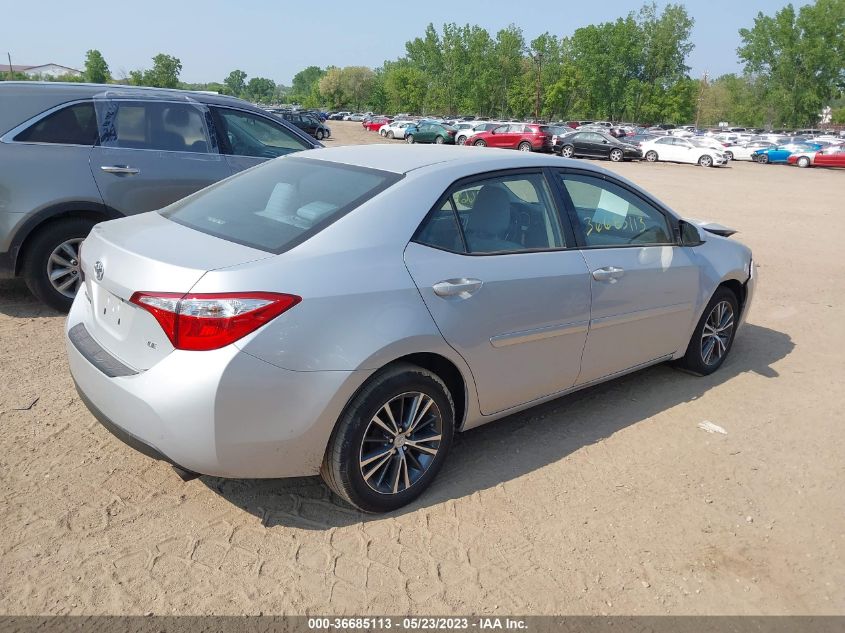 2016 TOYOTA COROLLA L/LE/S/S PLUS/LE PLUS - 2T1BURHE1GC610099