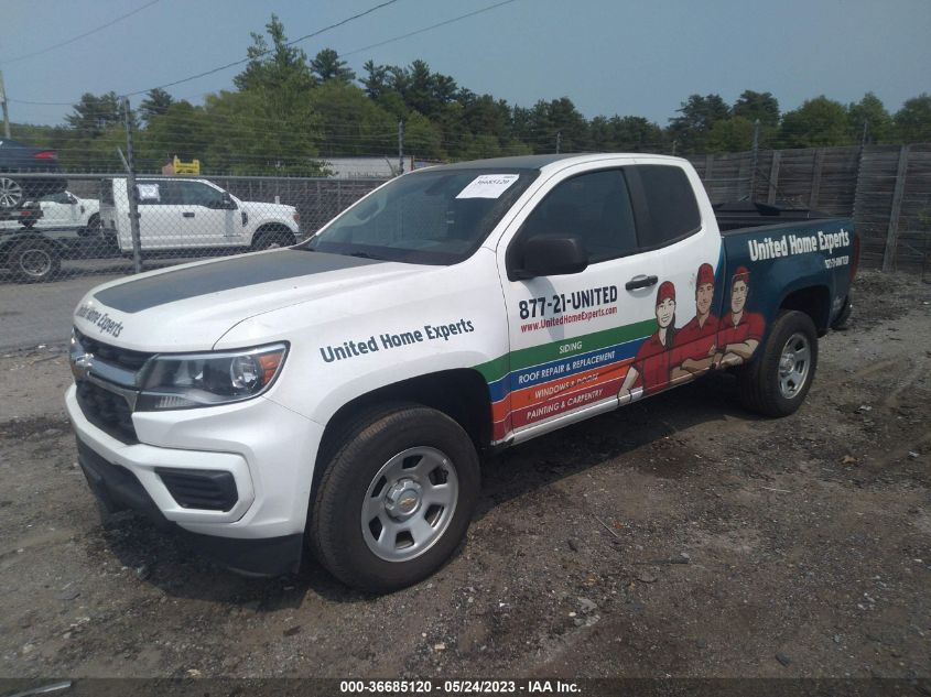 2021 CHEVROLET COLORADO 4WD WORK TRUCK - 1GCHTBEN3M1292608