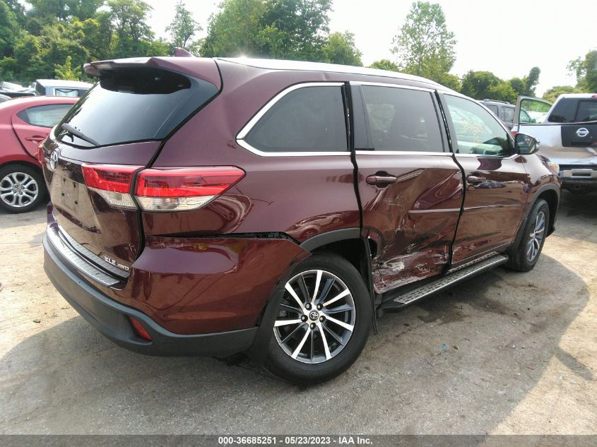 2017 TOYOTA HIGHLANDER XLE/SE - 5TDJZRFH2HS460149