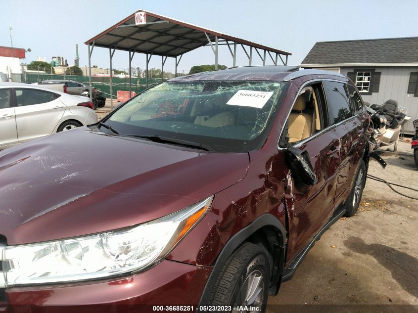 2017 TOYOTA HIGHLANDER XLE/SE - 5TDJZRFH2HS460149