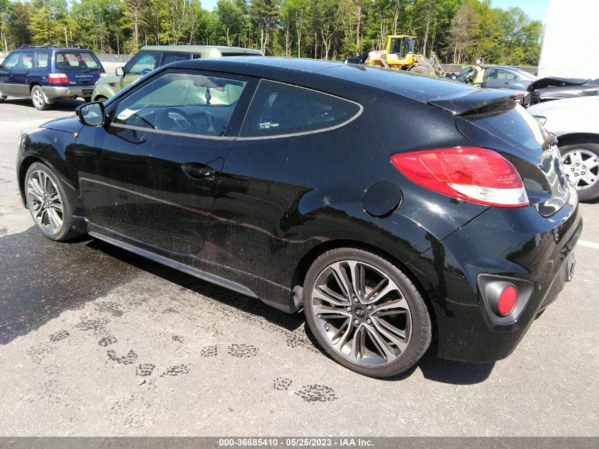 2016 HYUNDAI VELOSTER TURBO - KMHTC6AEXGU250197