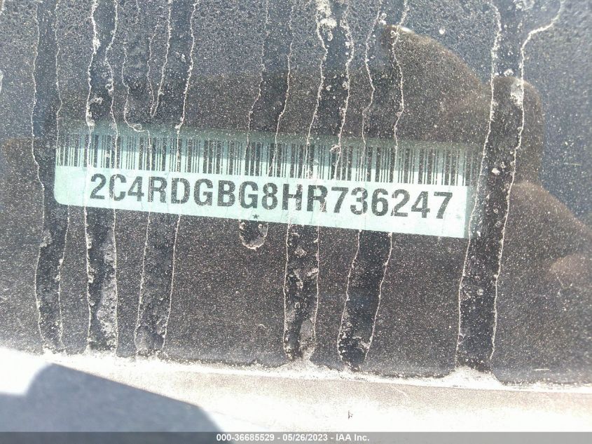 2017 DODGE GRAND CARAVAN SE - 2C4RDGBG8HR736247