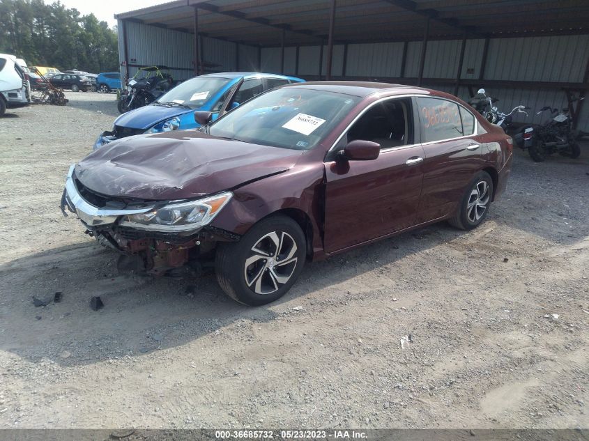 2017 HONDA ACCORD SEDAN LX - 1HGCR2F35HA188442