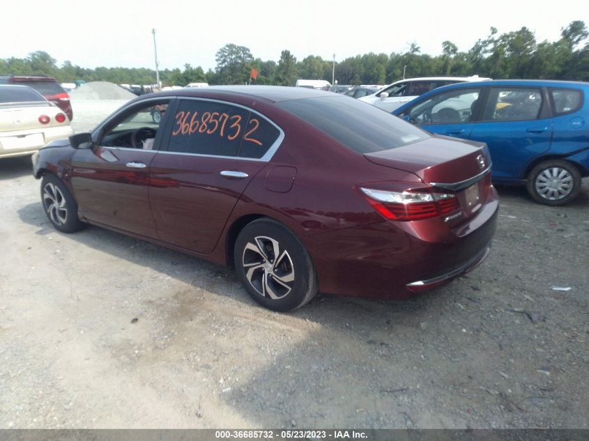 2017 HONDA ACCORD SEDAN LX - 1HGCR2F35HA188442