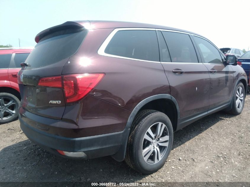 2016 HONDA PILOT EX-L - 5FNYF6H54GB082590