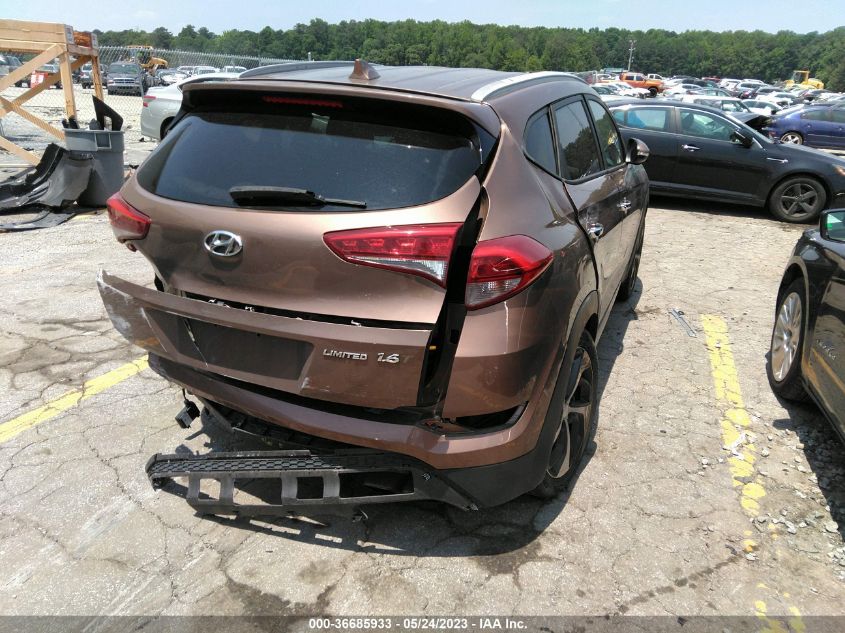 2017 HYUNDAI TUCSON LIMITED - KM8J33A27HU355129