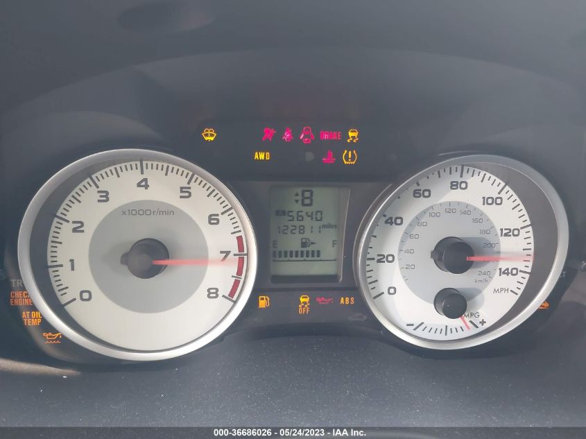 2013 SUBARU IMPREZA WAGON 2.0I SPORT PREMIUM - JF1GPAL60DH200776