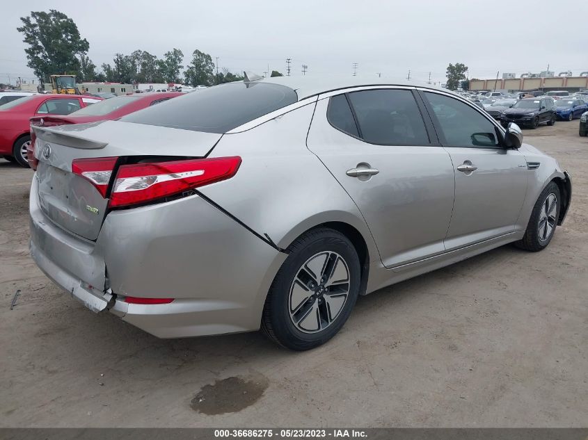 2013 KIA OPTIMA HYBRID LX - KNAGM4AD7D5043476