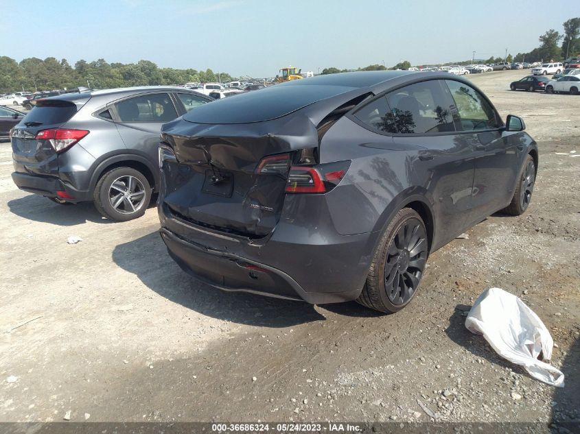 2022 TESLA MODEL Y PERFORMANCE - 7SAYGDEFXNF516848