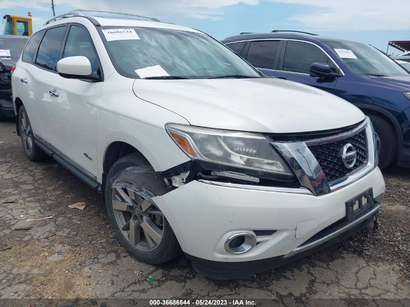 2014 NISSAN PATHFINDER PLATINUM HYBRID - 5N1CR2MN7EC636467