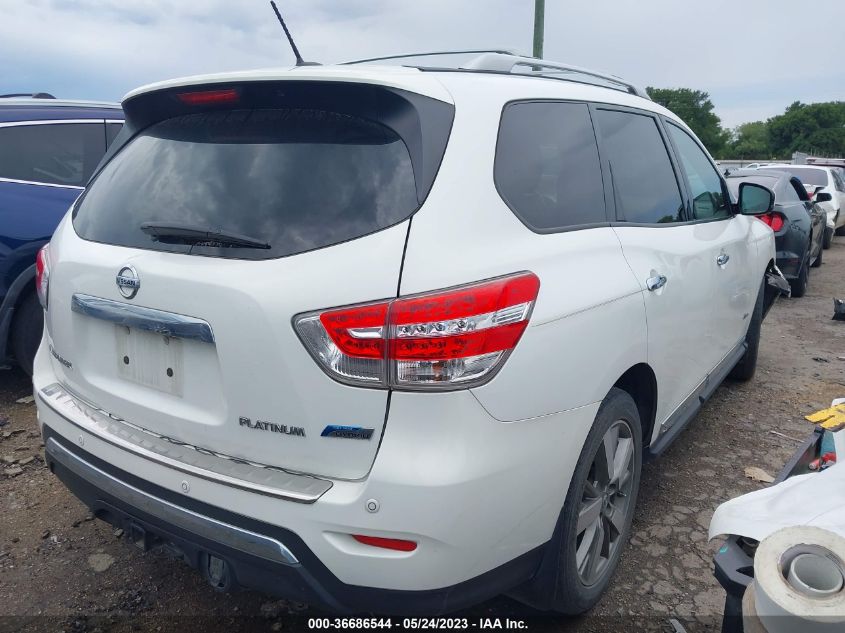 2014 NISSAN PATHFINDER PLATINUM HYBRID - 5N1CR2MN7EC636467