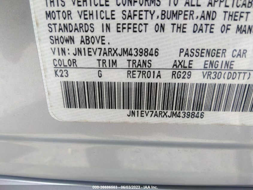 2018 INFINITI Q50 3.0T SPORT - JN1EV7ARXJM439846