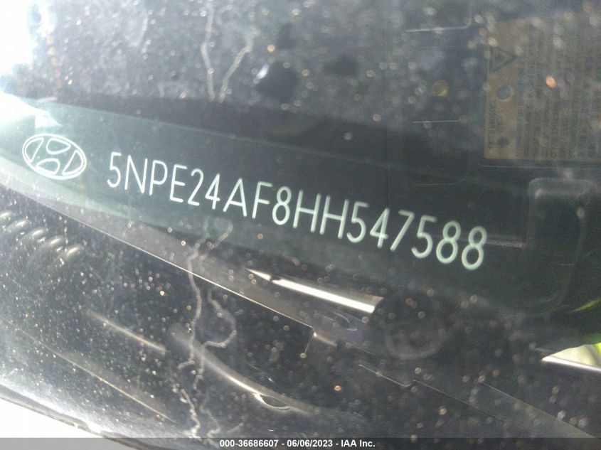 2017 HYUNDAI SONATA SE - 5NPE24AF8HH547588