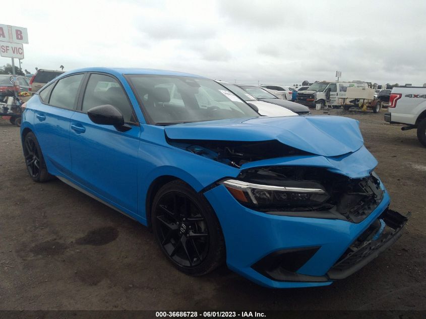 2022 HONDA CIVIC HATCHBACK SPORT - 19XFL2H89NE002089