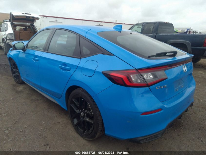 2022 HONDA CIVIC HATCHBACK SPORT - 19XFL2H89NE002089