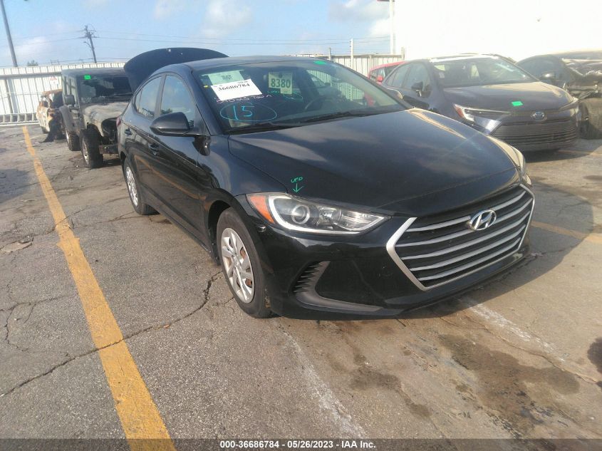 2017 HYUNDAI ELANTRA SE - KMHD74LF2HU119706