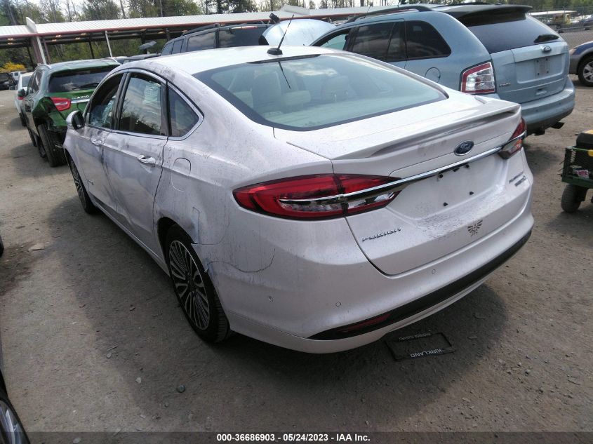 2018 FORD FUSION HYBRID TITANIUM/PLATINUM - 3FA6P0RU8JR168116