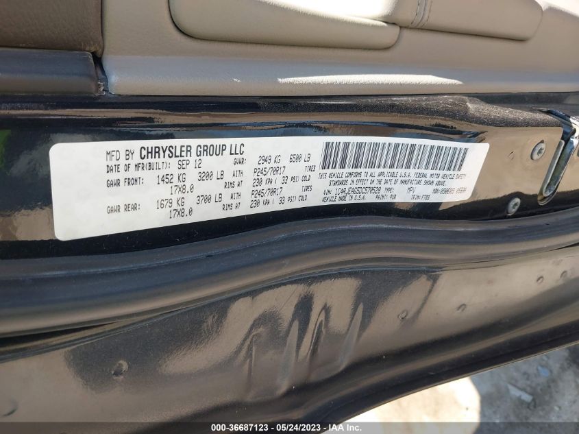 2013 JEEP GRAND CHEROKEE LAREDO - 1C4RJEAG5DC570528