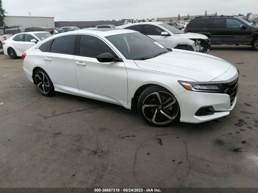 2021 HONDA ACCORD SEDAN SPORT - 1HGCV2F33MA028050
