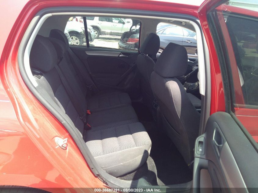 2013 VOLKSWAGEN GOLF TDI W/SUNROOF & NAV - WVWDM7AJ8DW123733