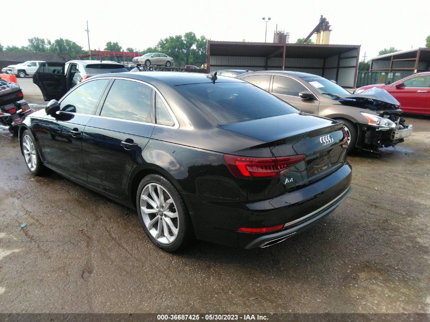 2019 AUDI A4 PREMIUM/TITANIUM PREMIUM - WAUGMAF43KN004310