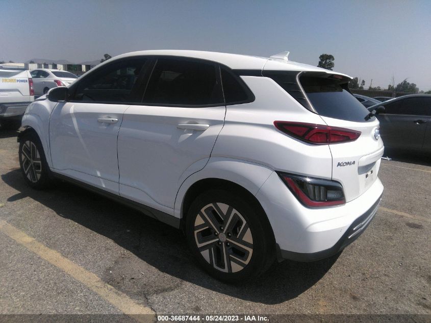 2022 HYUNDAI KONA ELECTRIC LIMITED - KM8K53AG1NU155594