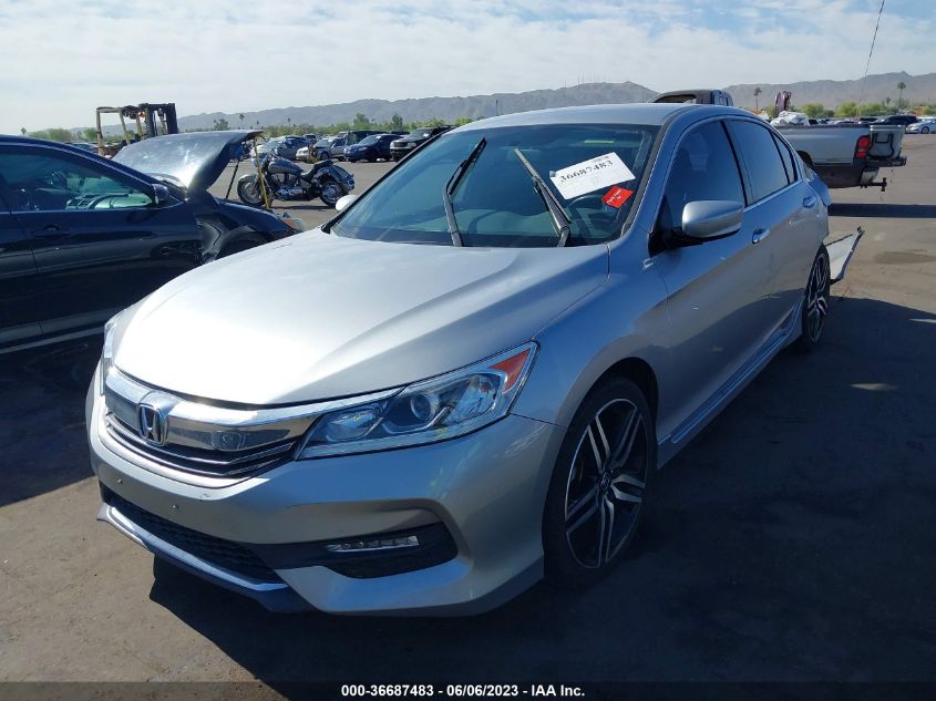 2016 HONDA ACCORD SEDAN SPORT - 1HGCR2F58GA128168