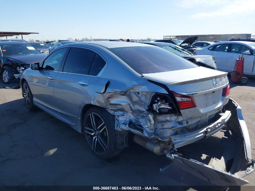 2016 HONDA ACCORD SEDAN SPORT - 1HGCR2F58GA128168