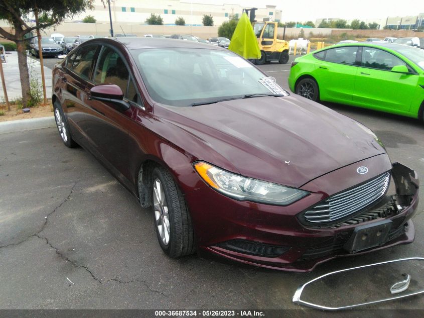 2017 FORD FUSION SE - 3FA6P0HD1HR336027