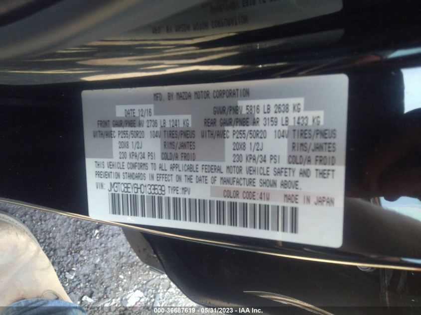 2017 MAZDA CX-9 SIGNATURE - JM3TCBEY6H0133539