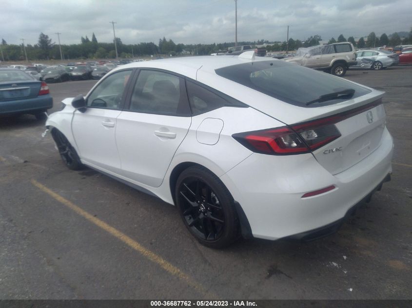 2023 HONDA CIVIC HATCHBACK SPORT - 19XFL2H85PE003386