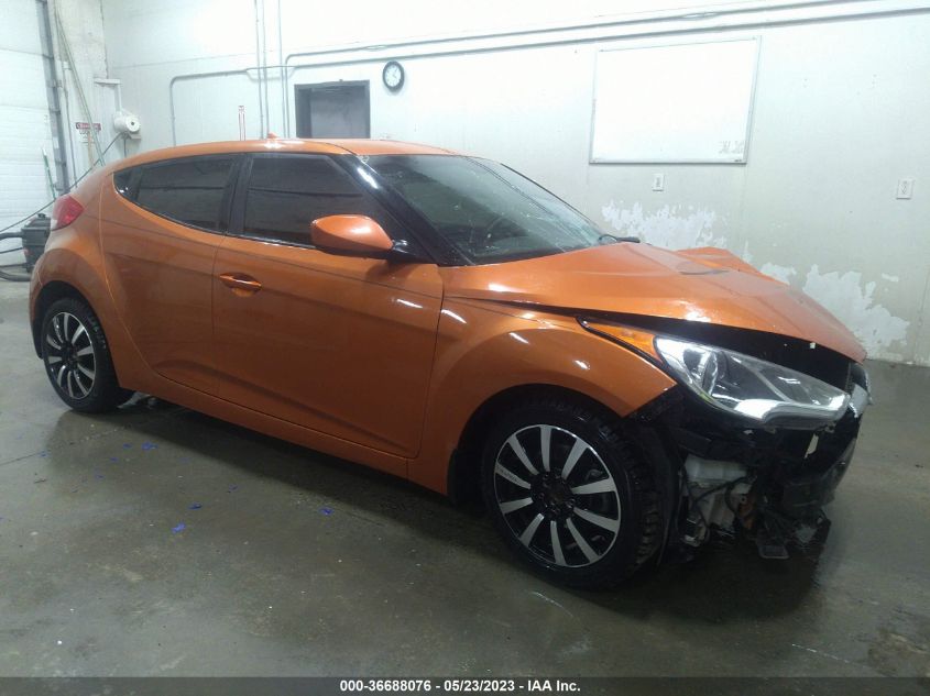 2013 HYUNDAI VELOSTER W/BLACK INT - KMHTC6AD8DU142731