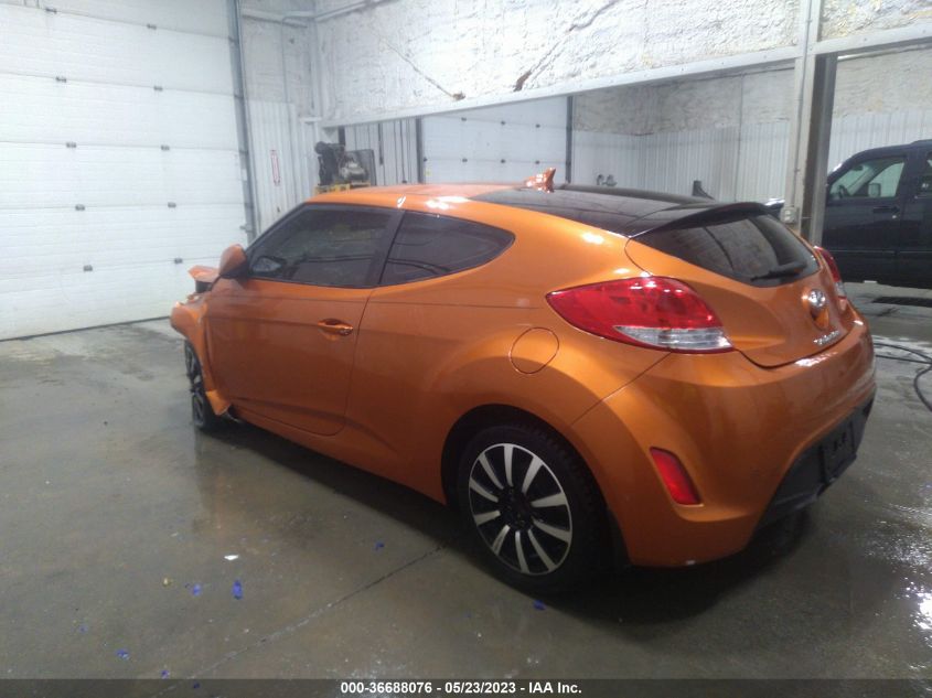 2013 HYUNDAI VELOSTER W/BLACK INT - KMHTC6AD8DU142731