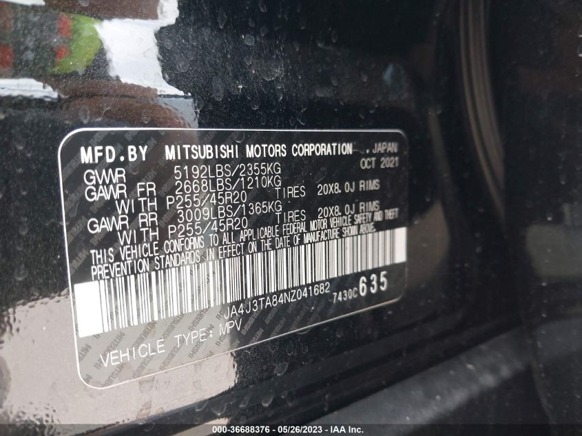 2022 MITSUBISHI OUTLANDER ES - JA4J3TA84NZ041682