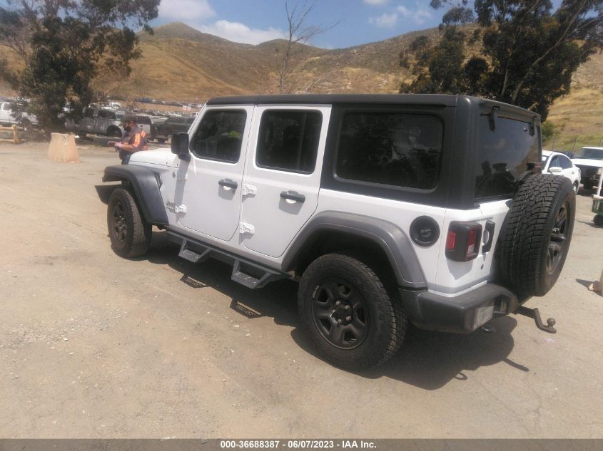 2018 JEEP WRANGLER UNLIMITED SPORT - 1C4HJXDG4JW271870