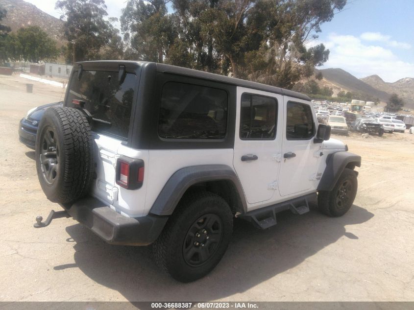 2018 JEEP WRANGLER UNLIMITED SPORT - 1C4HJXDG4JW271870