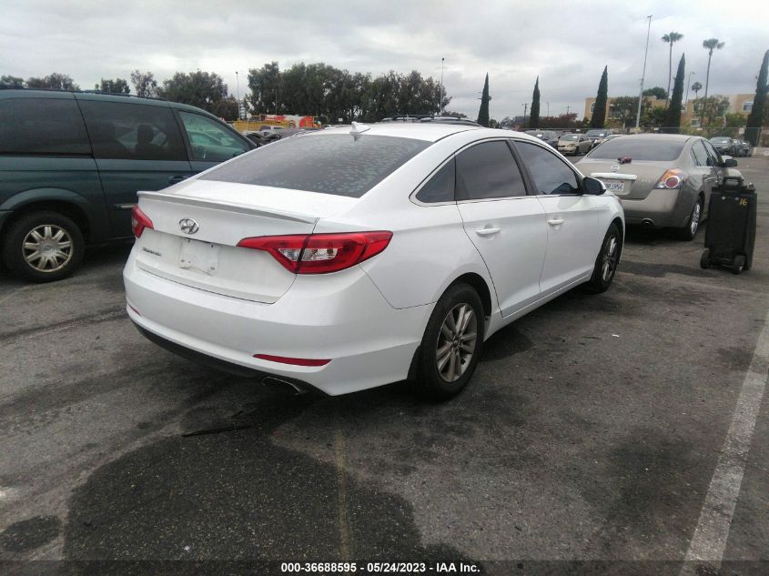 2015 HYUNDAI SONATA 2.4L SE - 5NPE24AF5FH176144