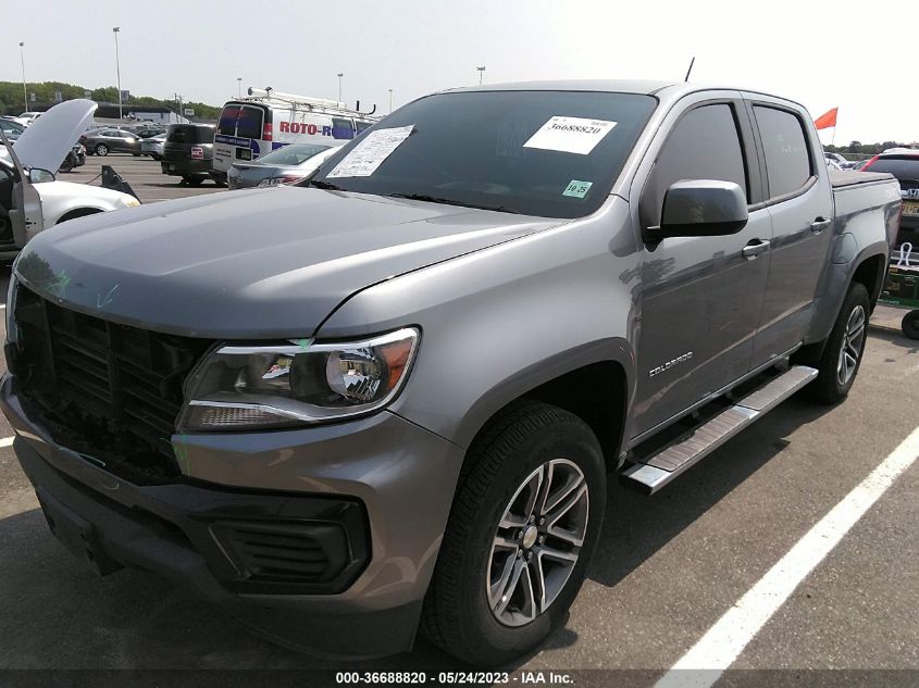 2021 CHEVROLET COLORADO 4WD WORK TRUCK - 1GCGTBEN5M1137893