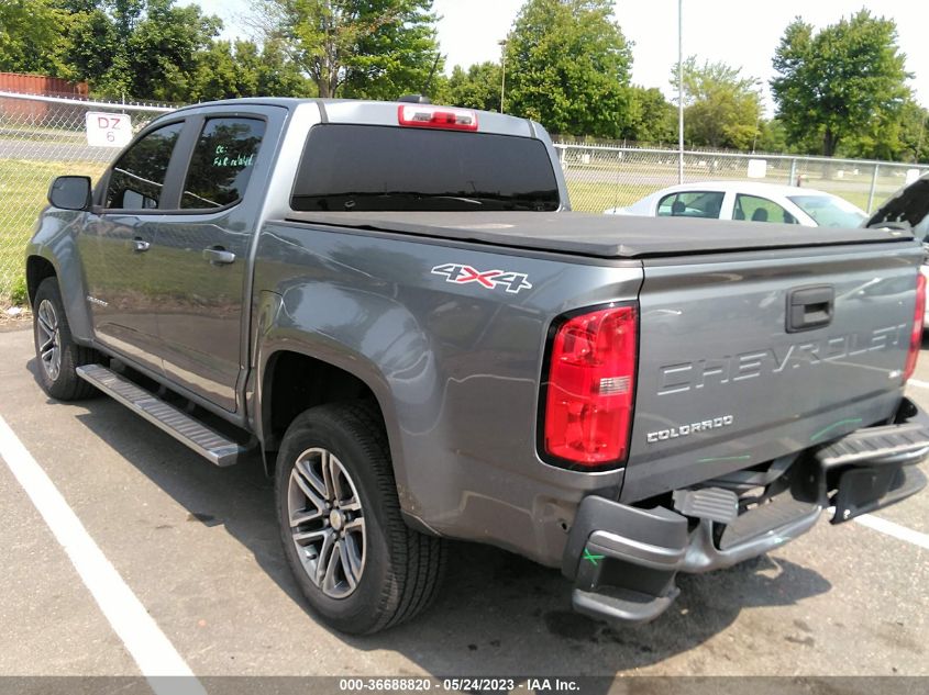 2021 CHEVROLET COLORADO 4WD WORK TRUCK - 1GCGTBEN5M1137893
