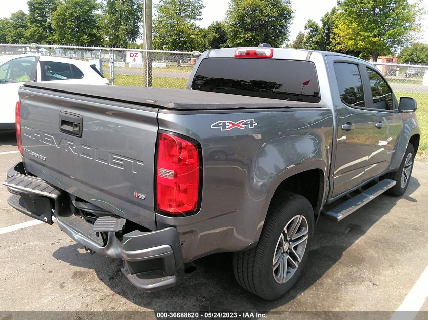 2021 CHEVROLET COLORADO 4WD WORK TRUCK - 1GCGTBEN5M1137893
