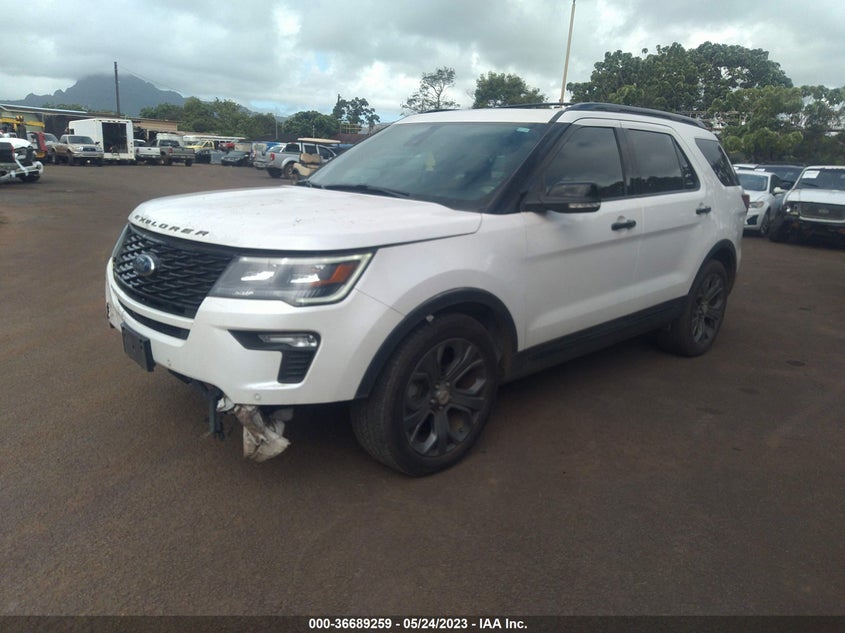 VIN 1FM5K8GT9JGC14827 2018 FORD EXPLORER SPORT