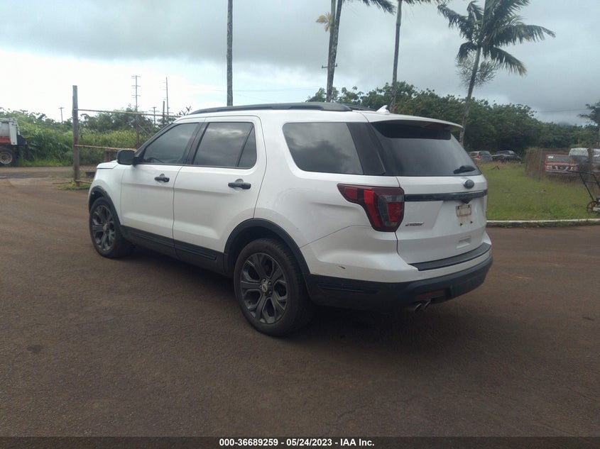 VIN 1FM5K8GT9JGC14827 2018 FORD EXPLORER SPORT