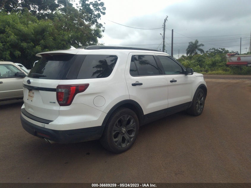 VIN 1FM5K8GT9JGC14827 2018 FORD EXPLORER SPORT