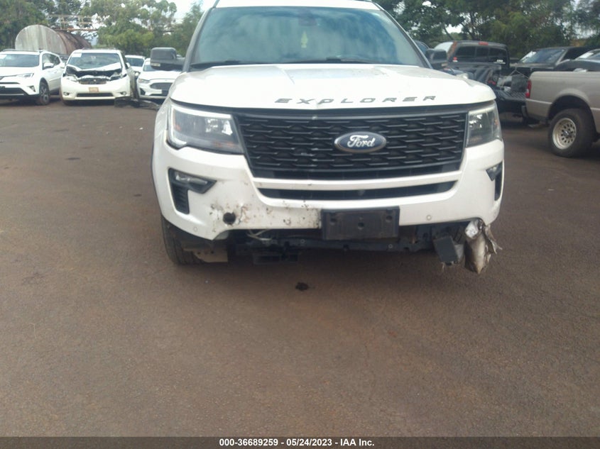 VIN 1FM5K8GT9JGC14827 2018 FORD EXPLORER SPORT