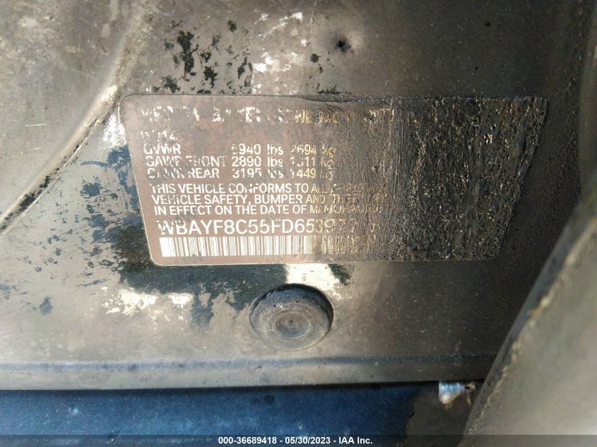 2015 BMW 7 SERIES 750LI XDRIVE - WBAYF8C55FD653977