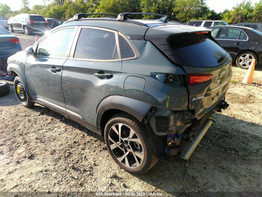 2022 HYUNDAI KONA LIMITED - KM8K5CA37NU925620