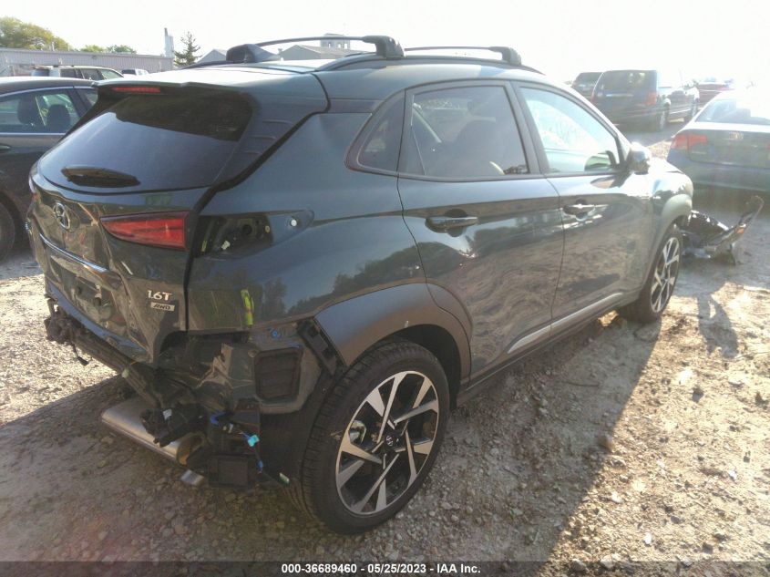 2022 HYUNDAI KONA LIMITED - KM8K5CA37NU925620
