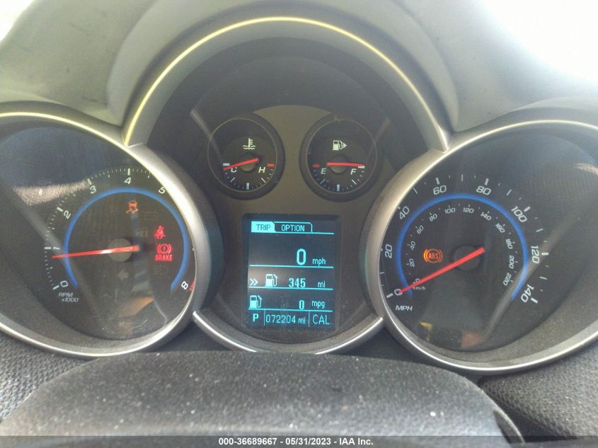 2015 CHEVROLET CRUZE LT - 1G1PC5SB8F7272421