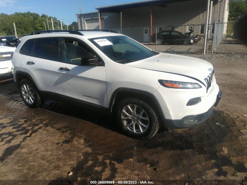 2016 JEEP CHEROKEE SPORT - 1C4PJMAB9GW220179